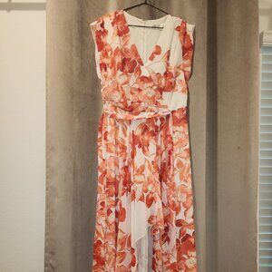 Women's Floral High Low Dress